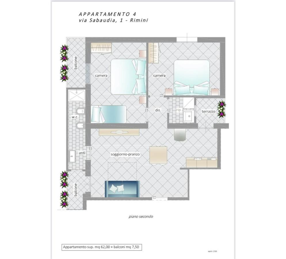 Residence Royal Римини Экстерьер фото